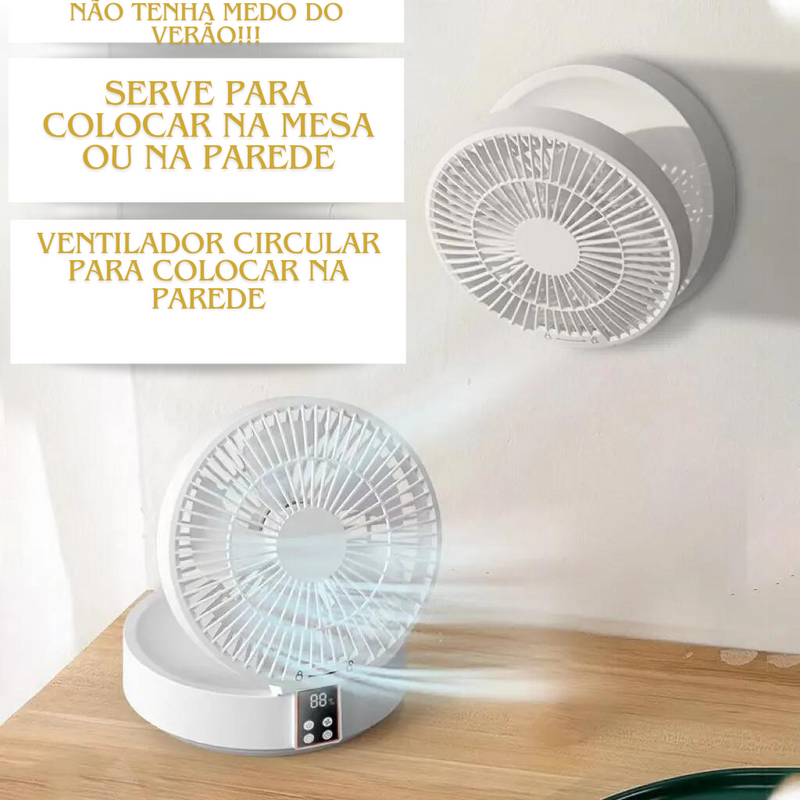 AirVibe 90° - Ventilador com controle remoto e portátil para todas as situações